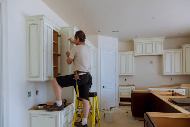 Kitchen island installation in Sellersville by JMT Kitchen Cabinet